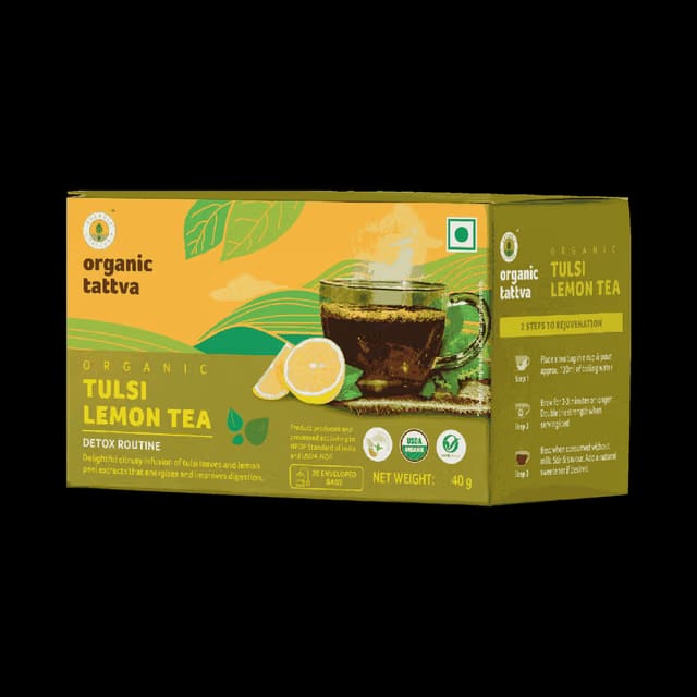 ORGANIC TATTVA Tulsi Lemon Tea (20 teabags)