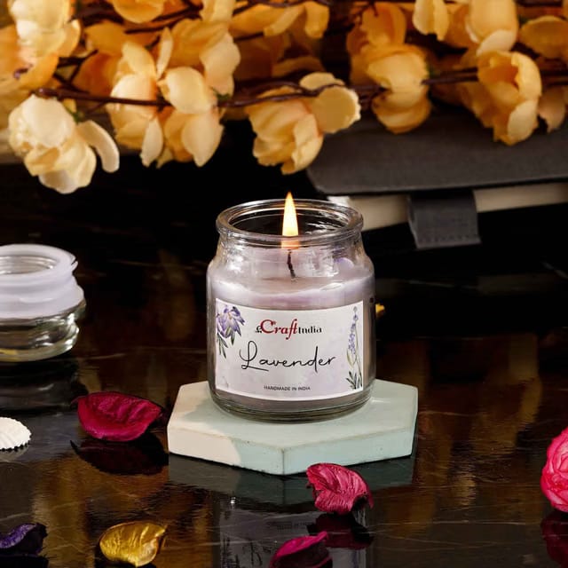 Lavender Scented Jar Candle