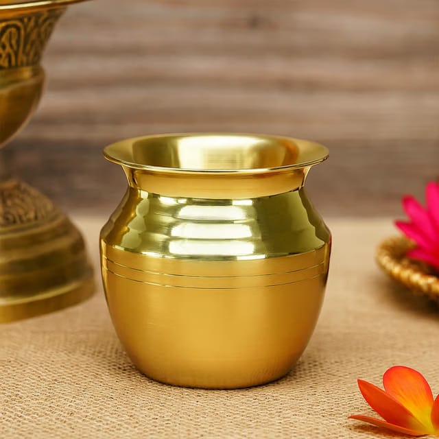 Ekhasa 100% Pure Brass Kalash for Puja