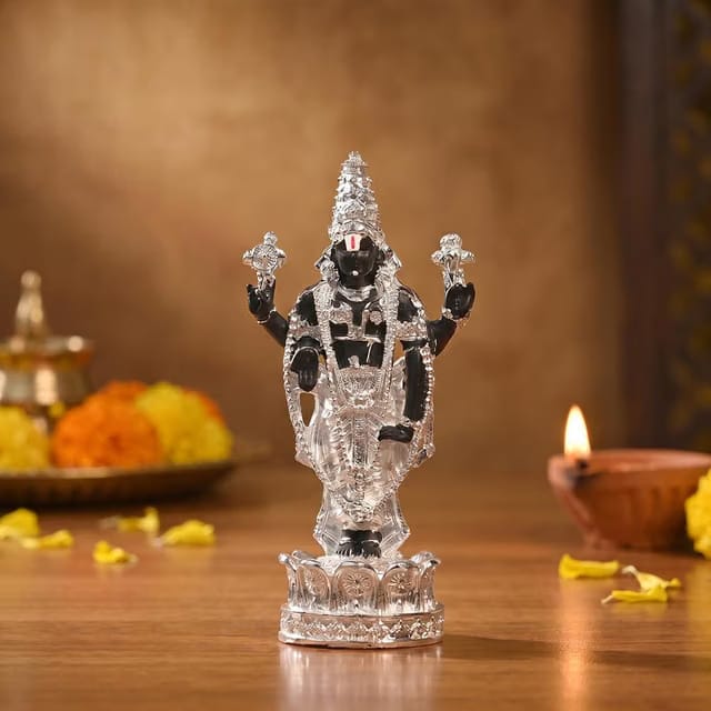 Pure 999 Silver Plated Balaji Idol
