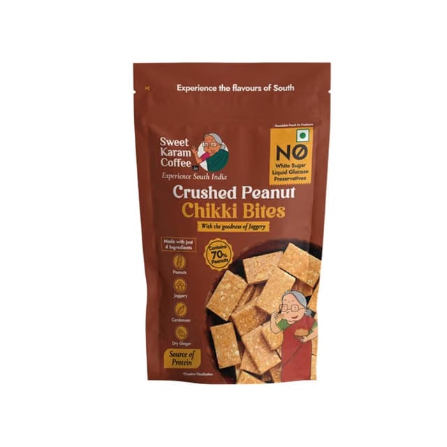 Crushed Peanut Chikki by Sweet Karam Coffee