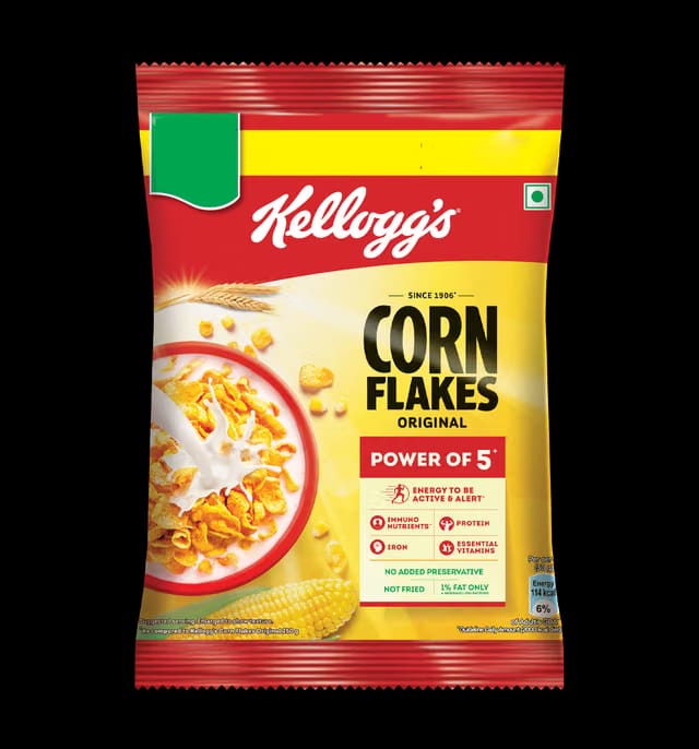 Kellogg's Corn Flakes Original Power Of 5 Energy Protein Iron Immuno Nutrients