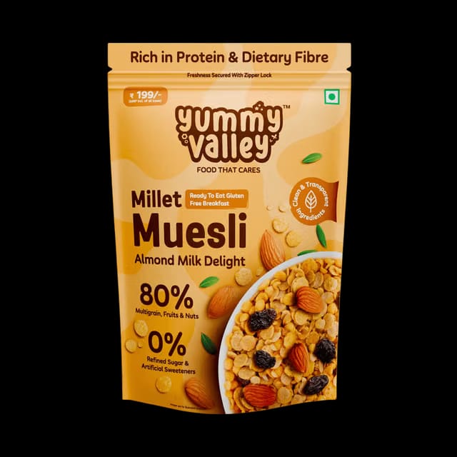 Yummy Valley Millet Muesli Almond Milk Delight