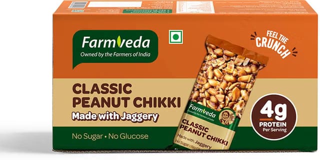 farmveda Classic Peanut Chikki with jaggery