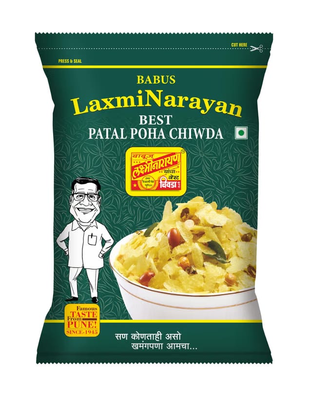 Babus Laxminarayan Fresh & Delicious Patal Poha Chiwda (1 Count)_250Gm