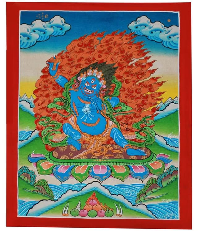 COTTAGE9 Vajrapani Thangka Painting