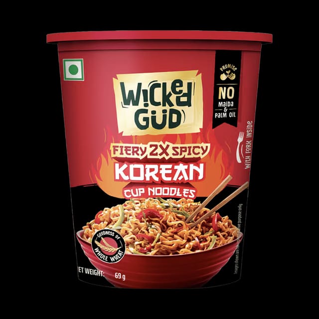 WickedGud Fiery 2X Spicy Korean Cup Noodles
