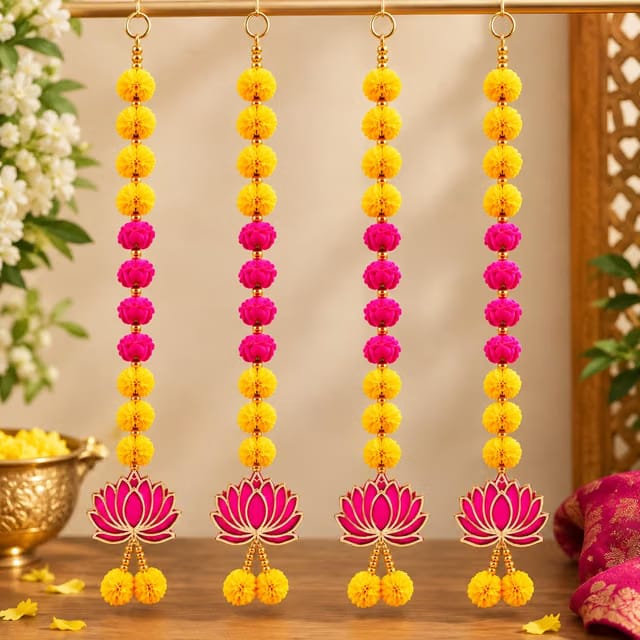 Lotus Pompom Wall & Door Hanging for Home Decor
