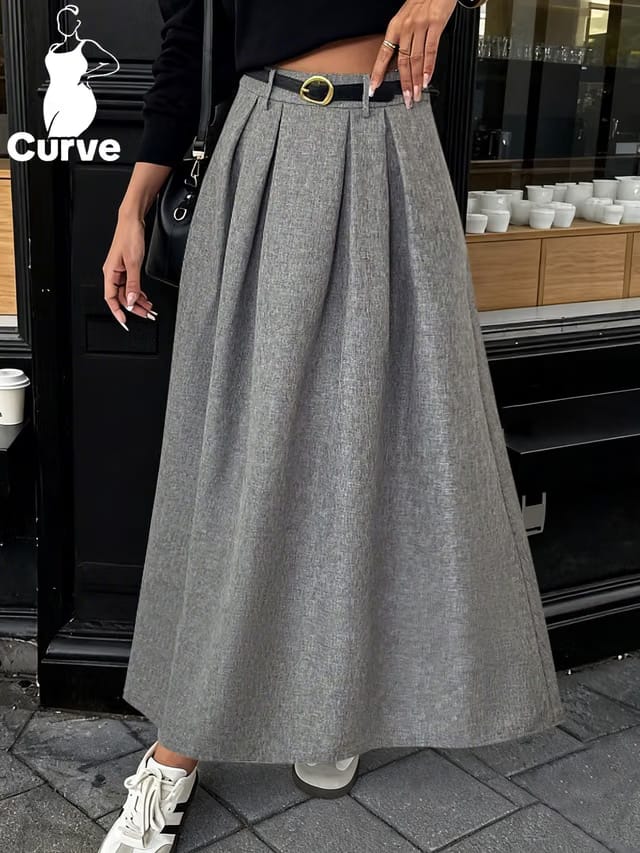 Women's Plus Size A-Line Skirt