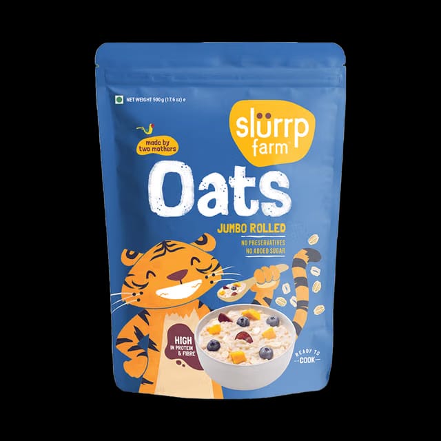Slurrp Farm Jumbo Rolled Oats - Ready to cook in instant