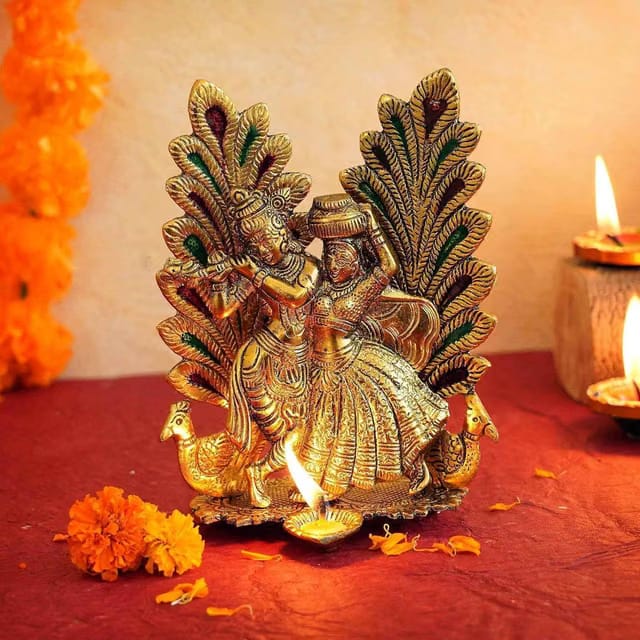 Radha & Krishna Idol Statue Showpiece