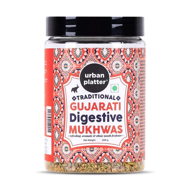 urban platter Traditional Gujarati Digestive Mukhwas, 200 Grams(Mouth Freshener Digestive After-Meal Snack Rich In