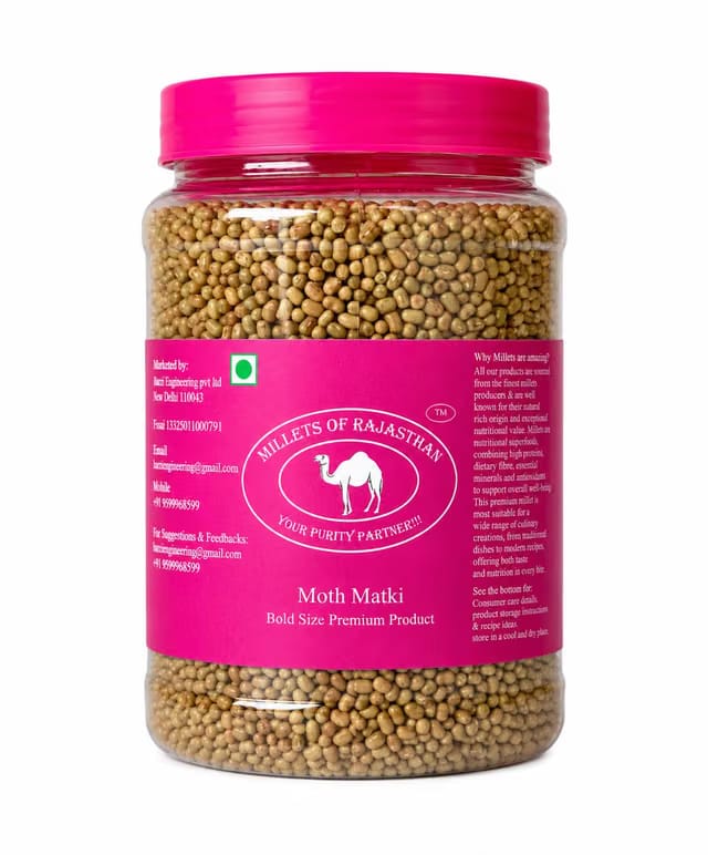 Millets of Rajasthan Premium Moth Matki 950g (Beans Whole)