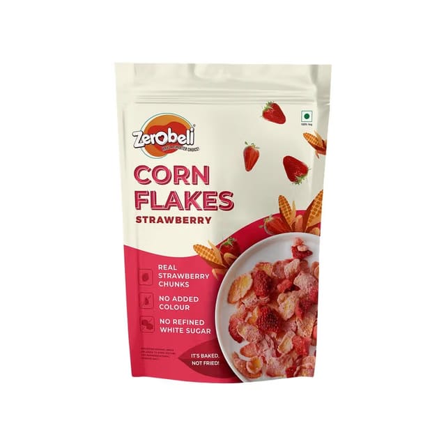 Zerobeli Corn Flakes - Strawberry