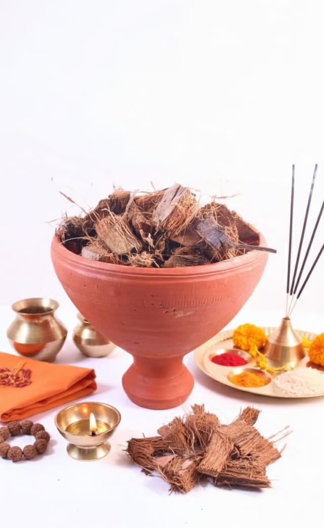 Traditional Clay Dhunuchi for Puja