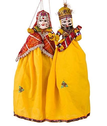 Traditional Handcrafted Rajasthani Colorful Wooden Face String