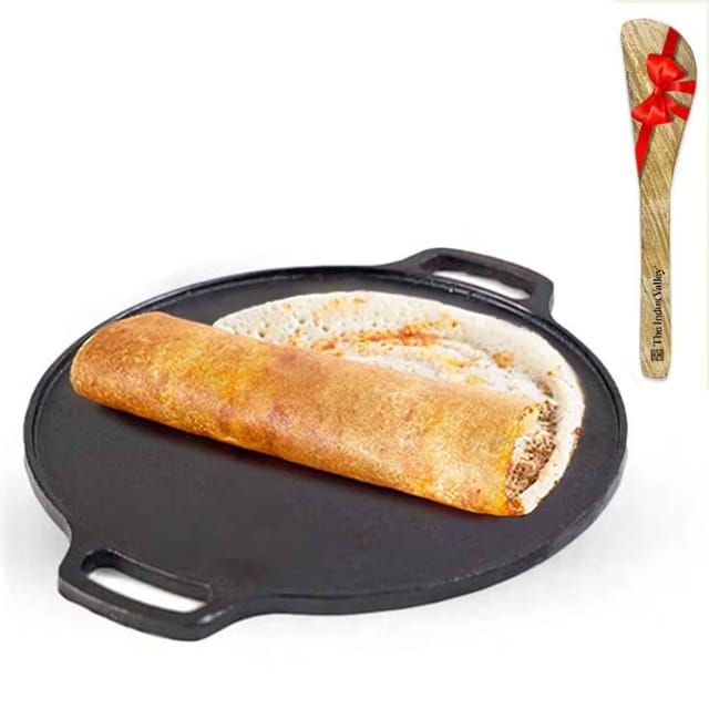 Iron Tawa with Free Wooden Spatula for Dosa/Chapathi