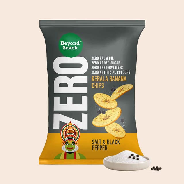 Beyond Snack Zero Kerala Banana Chips Salt & Black Pepper