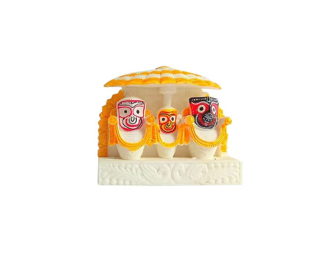 Jagannath Idol, Marble, Fantasy, 9 Cm, 3 Cm, Multicolor