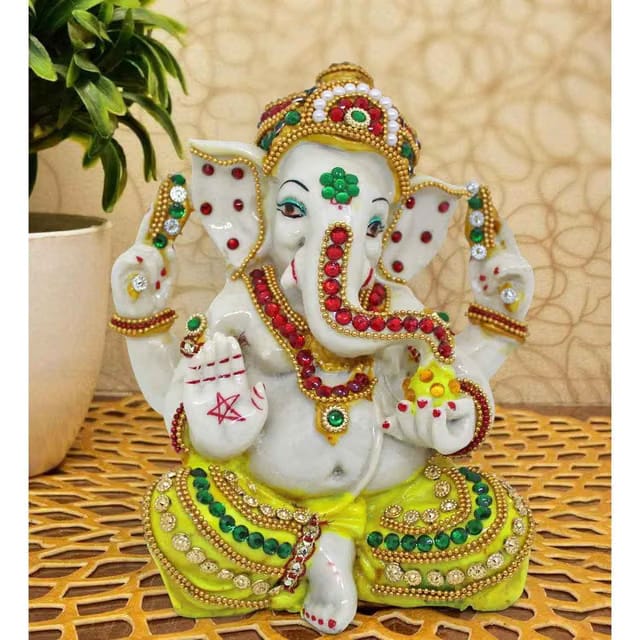Ganesh Idol Statue Showpiece (15 Cm)