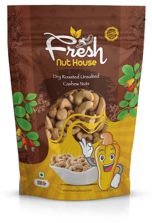 Fresh Nut House Dry Roasted Unsalted Cashew Nut