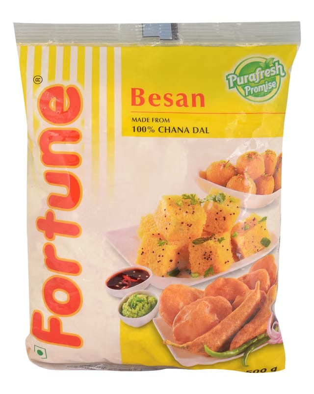 FORTUNE Gram Flour - Besan, 500g Pouch