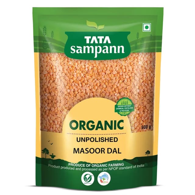 Tata Sampann Organic Unpolished Masoor Dal