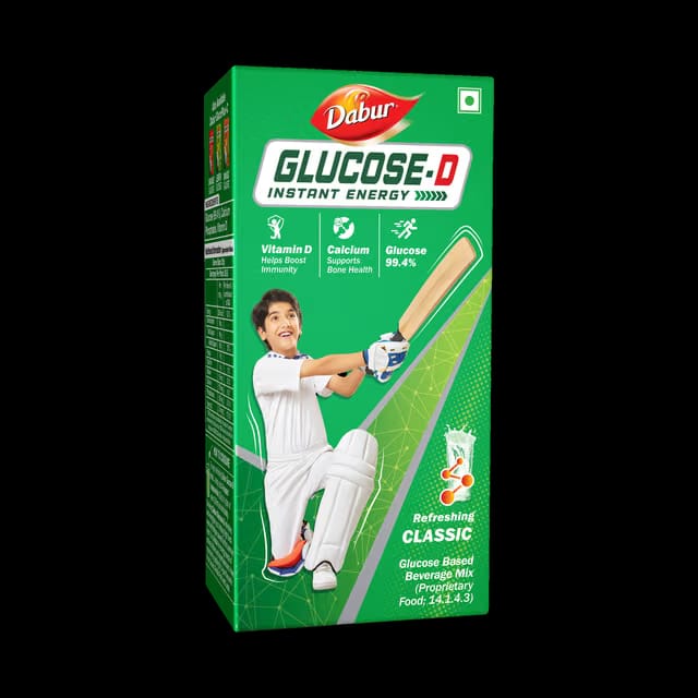 Dabur Glucose D Instant Energy Glucose - (Carton), Vitamin D Boosts Immunity)
