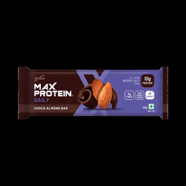 RiteBite Max Protein Daily Choco Almond 10g Protein Bar