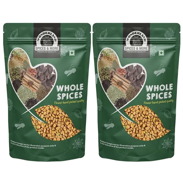 Wonderland Foods 500g Whole Spices Fenugreek Methi Seeds