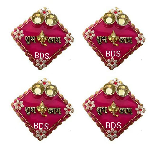 058 Designer Decorated Diya BHAIDOOJ, Engagement (15CM) Platter