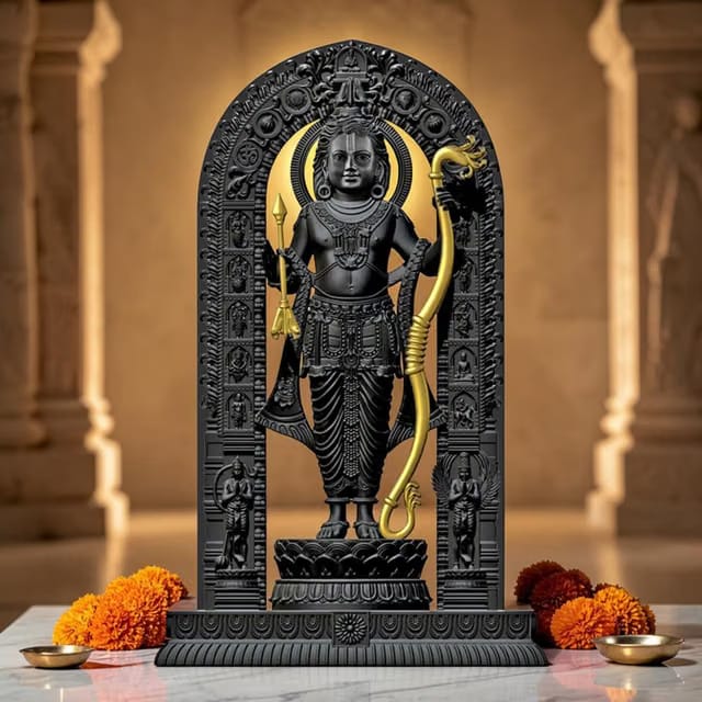 8 inch Shree Ram Lalla Ayodhya Idol Statue Showpiece Murti for Home Decor Decoration Gift Gifting Items Living