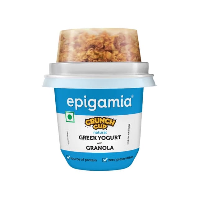 Epigamia Crunch Cup Greek Yogurt with Granola