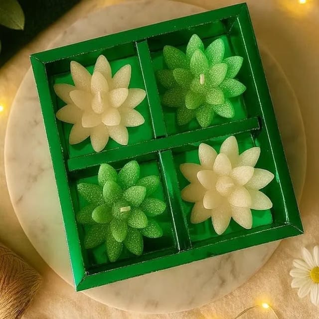 Lotus Flower Shaped Decorative Floating Candles –