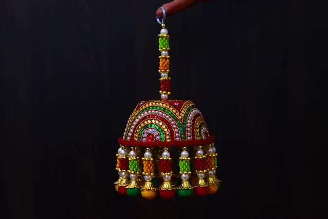 Traditional 1Hook Rajasthani Jhumar Designs Moti Wall/Door Center Single Hanging Toran/Latkan/Bandarwal – Jhumer for