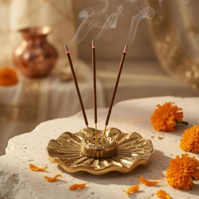 BEHOMA Incense Holder for Home Temple & Pooja Room