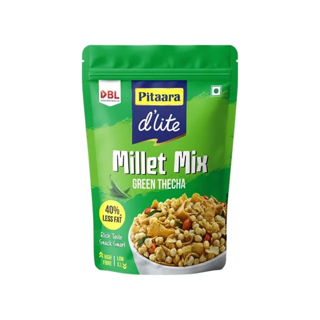 Pitaara Green Thecha Millet Mixture Namkeen