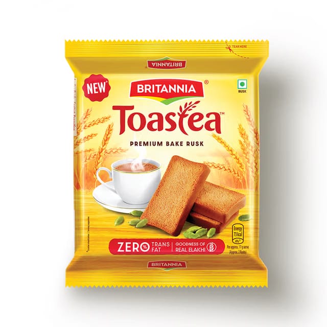 Britannia Toastea Premium Bake Rusk With Real Elaichi
