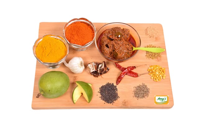 Amoga's Pickles Factory Andhra Authentic Special Mango Pickle/Aam Ka Aachar/Avakaya Pachadi