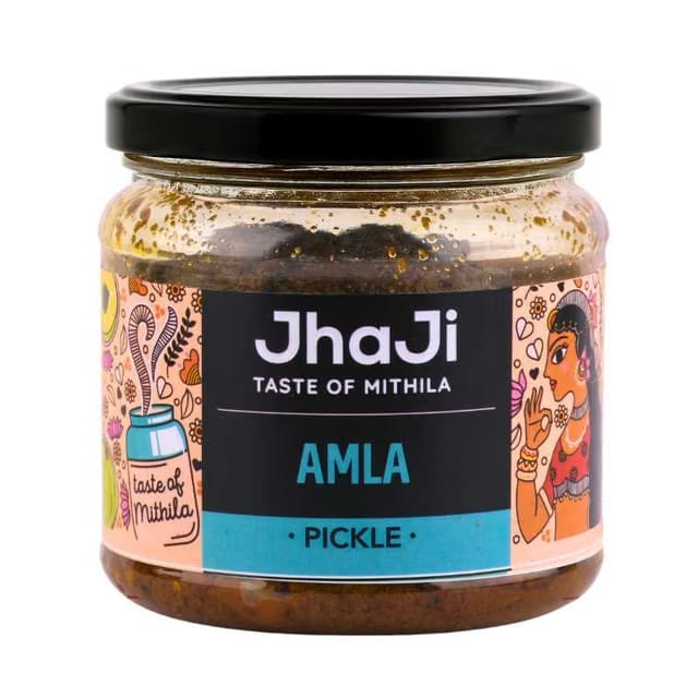 JhaJi - Taste of Mithila Store's Authentic Homemade Amla Pickle (Dhatri)