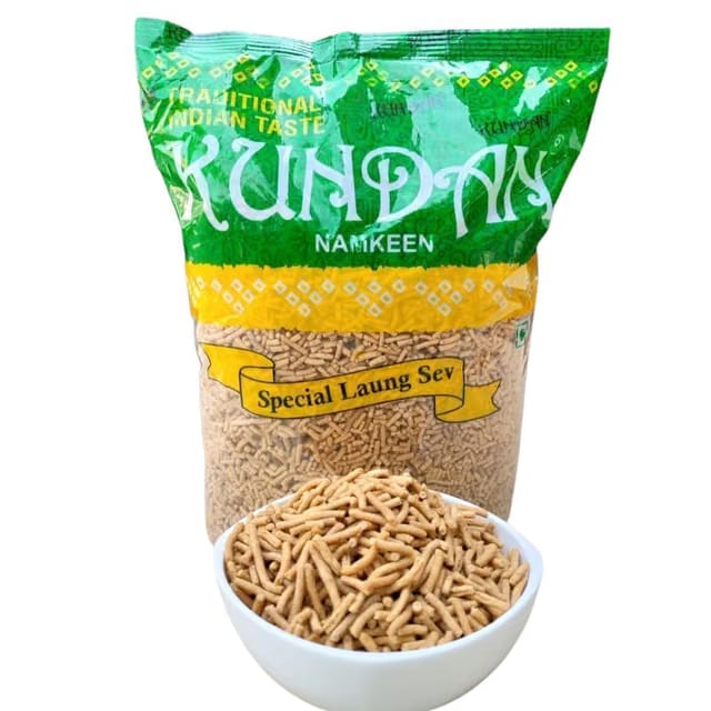 KUNDAN NAMKEEN Laung Sev Crispy & Crunchy Barik Namkeen Snacks for Foodie Indian