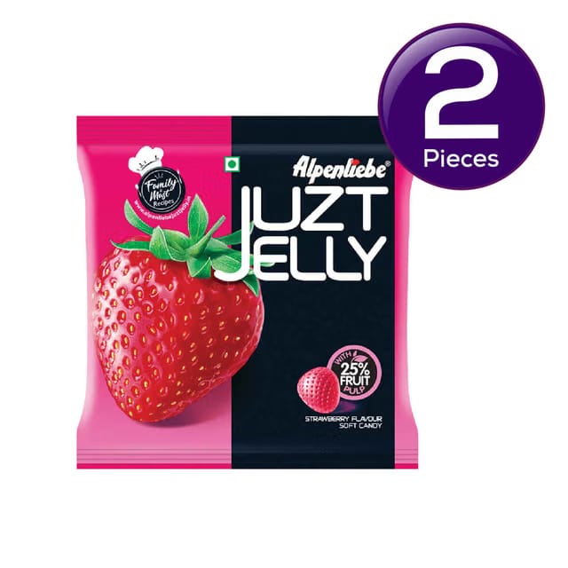 Alpenliebe Juzt Jelly Strawberry Flavour Pouch Combo