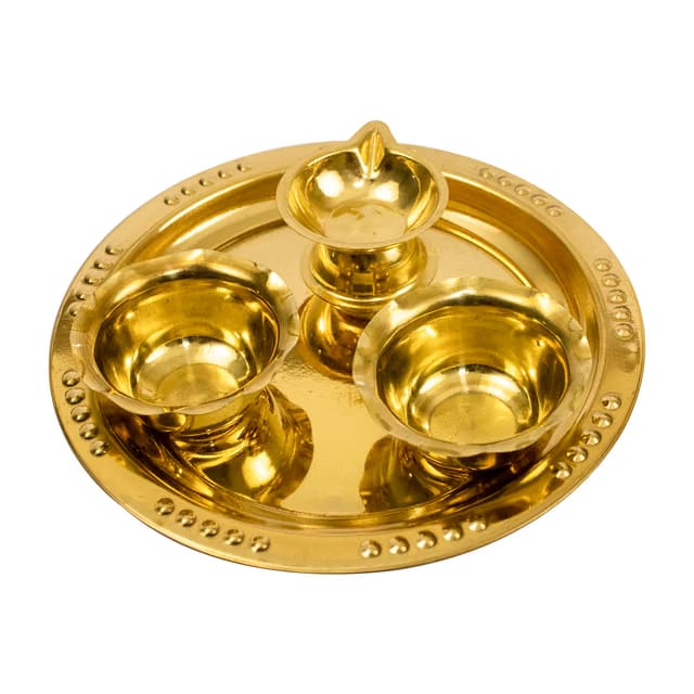 Spillbox Traditional Handcrafted Ganesha Brass Puja