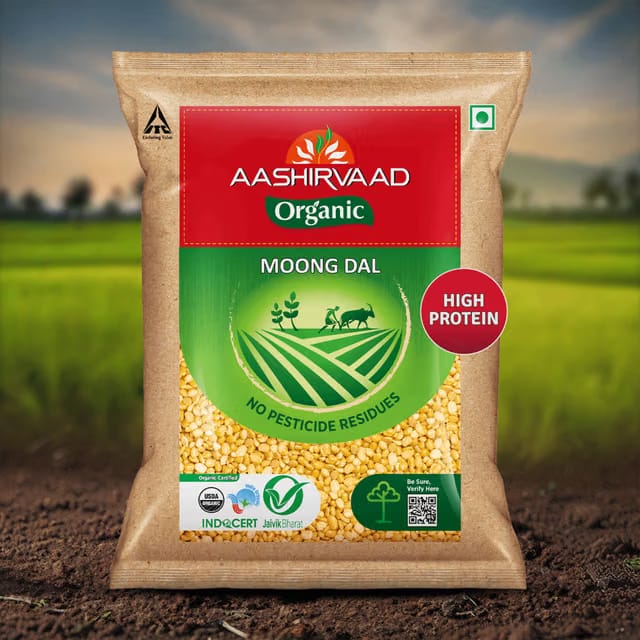 Aashirvaad Organic Moong Dal
