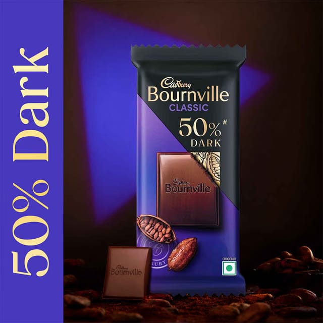 Cadbury Bournville Rich Cocoa 50% Dark Chocolate Bar