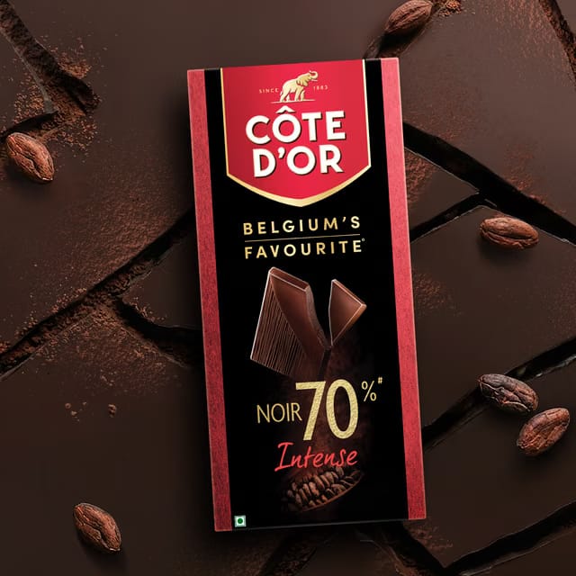 COTE D'OR 70% Dark Premium Belgian Chocolate Bar