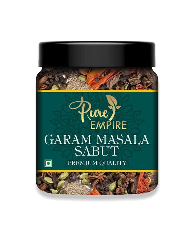 Pure Empire Garam Masala Sabut Khada Masala – Whole Spices Blend for Authentic Indian Flavors