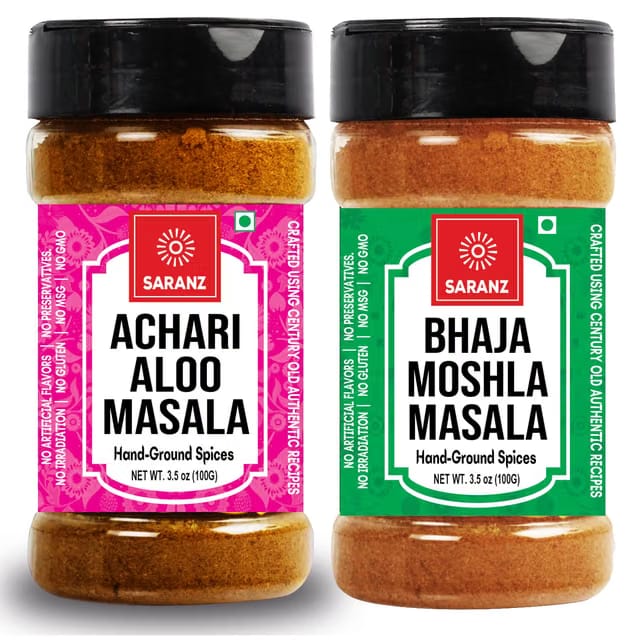 SARANZ Achari Aloo & Bhaja Moshla Masala ( Combo Pack ) Bengali Garam Masala