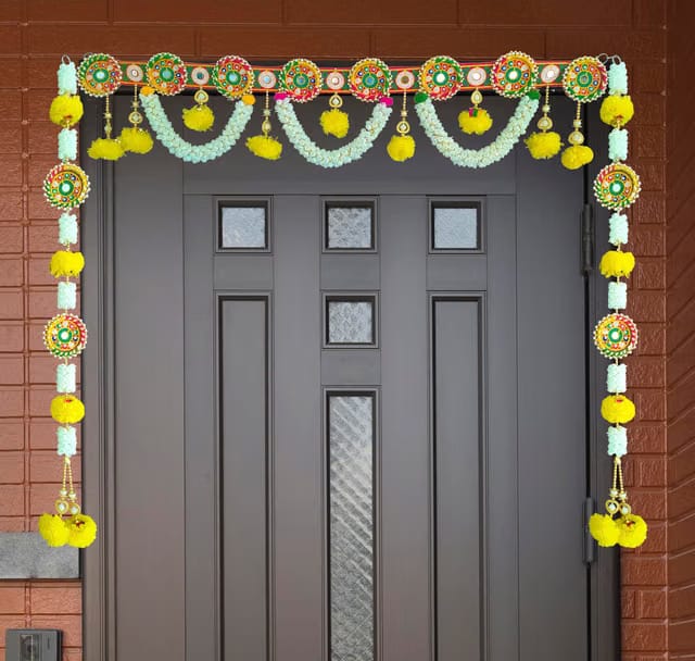 Toran with Multi Color Ring Fancy Toran for Diwali, Main Door Decoration Banderwal