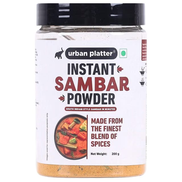 Urban Platter South Indian Style Instant Sambar Powder, 200g / 7oz [Lentil-Based Vegetable Stew, Just Add Water & Cook]